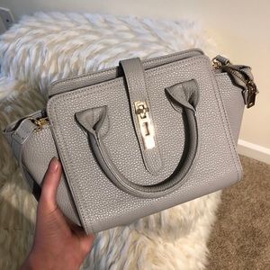 Gray crossbody